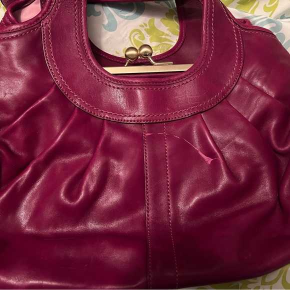 Coach Magenta Leather Ergo Shoulder Bag - Picture 8 of 9